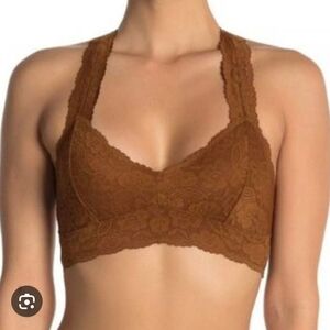 NWT Cocoa Brown Intimately Free People Lace Bralette size Small